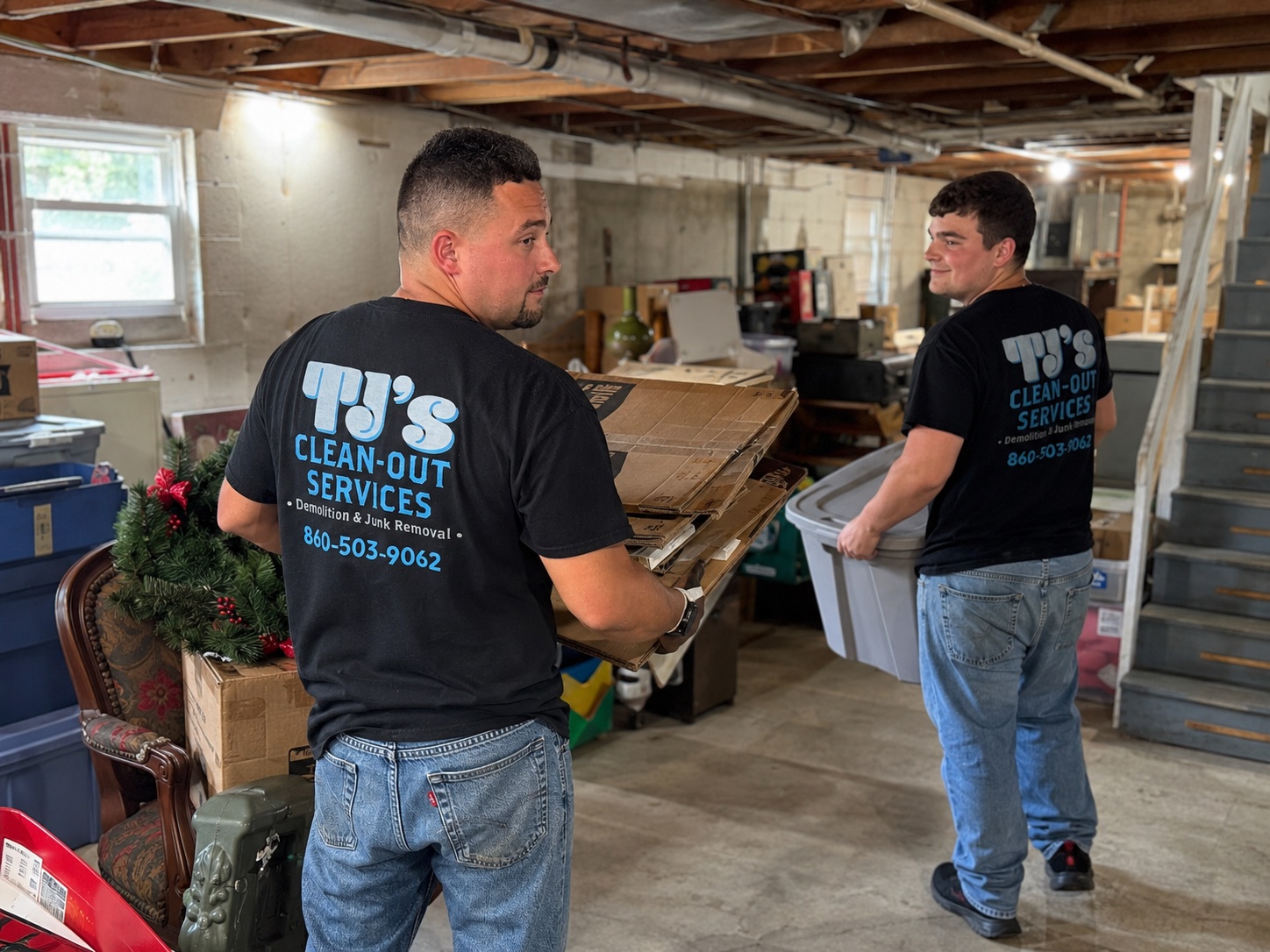 Basement Cleanout in Hartford County, CT